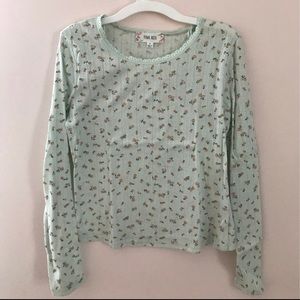 Light blue floral top